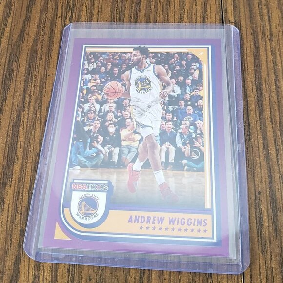 2022-23 NBA Hoops Base Purple #227 Andrew Wiggins - Golden State Warriors - Picture 3 of 4